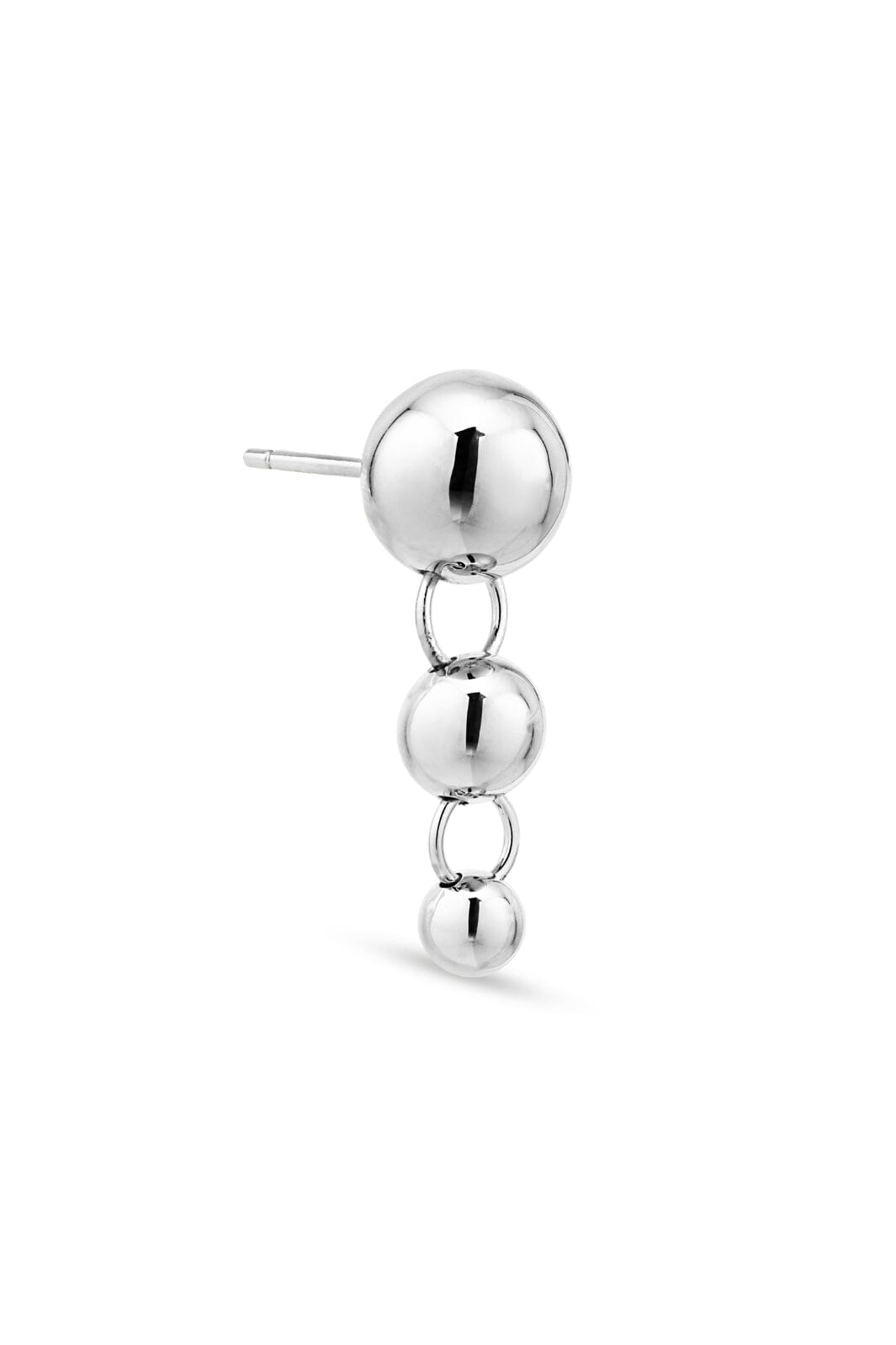 Jane Kønig - Atomic Drop Stud - Sølv Øreringe