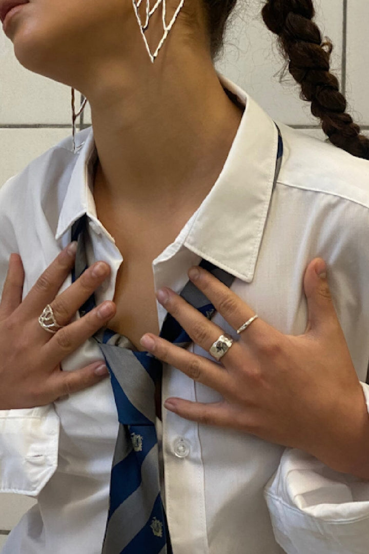 Jane Kønig - Bruised Heart Ring BHR-SS23 - S - Sterling Forsølvet