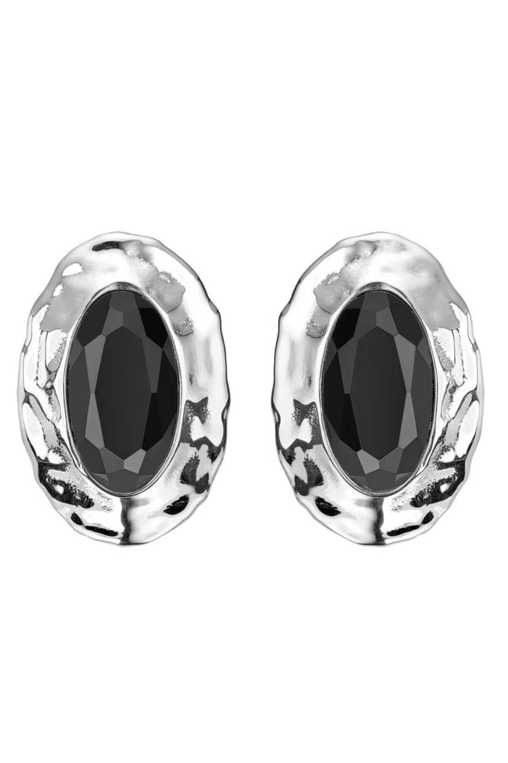 Jane Kønig - Oval Earring KKOE-XJK25-S_PAIR - Forsølvet