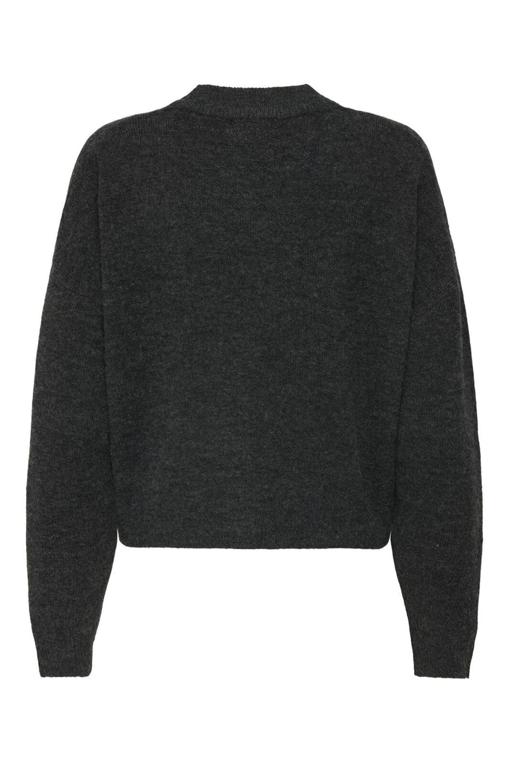 JDY - Jdydebbie L/S O-Neck Cardigan Knt - 4838112 Dark Grey Melange