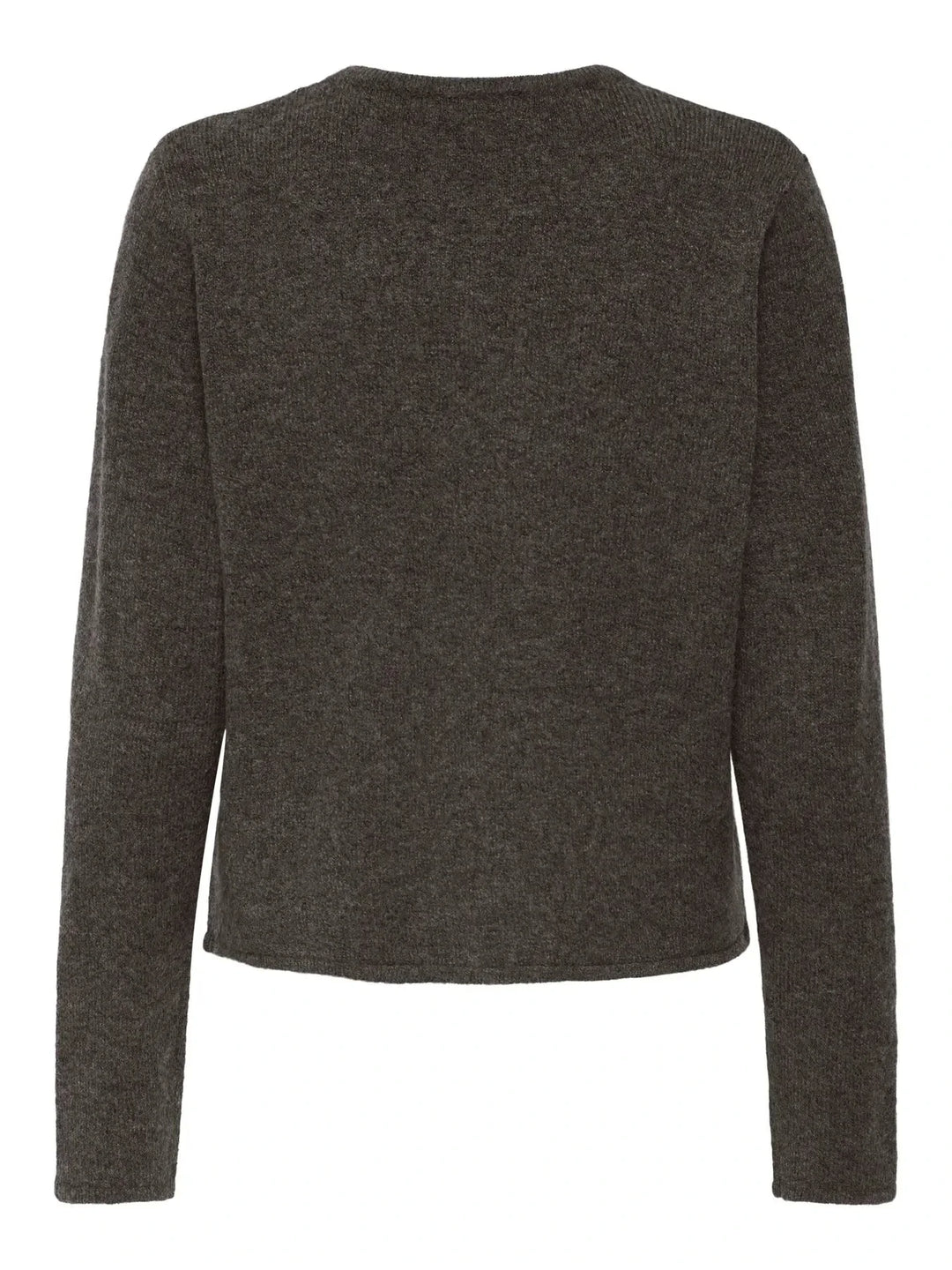 JDY - Jdyrue Life L/S One Button Cardigan Knt - 4907611 Bracken Melange Cardigans