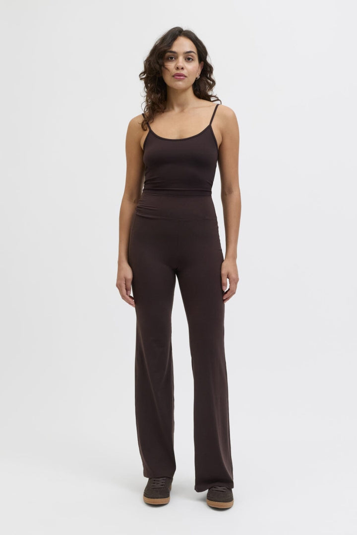 Jjxx - Jxsania Str Yoga Pants - 4949928 Seal Brown