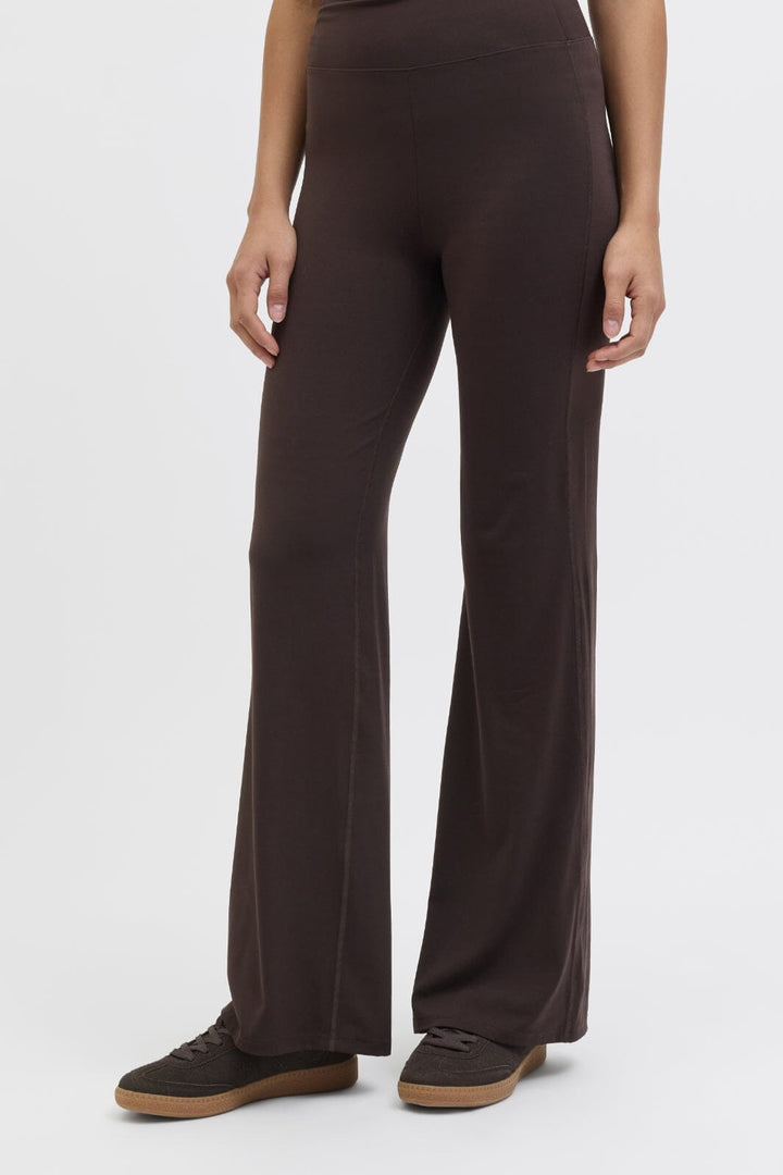 Jjxx - Jxsania Str Yoga Pants - 4949928 Seal Brown