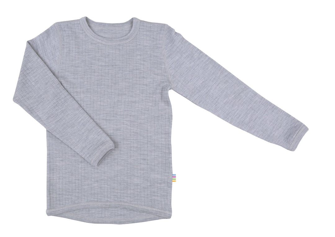 Joha - Shirt w/long sleeves - Light Grey Melange Bluser