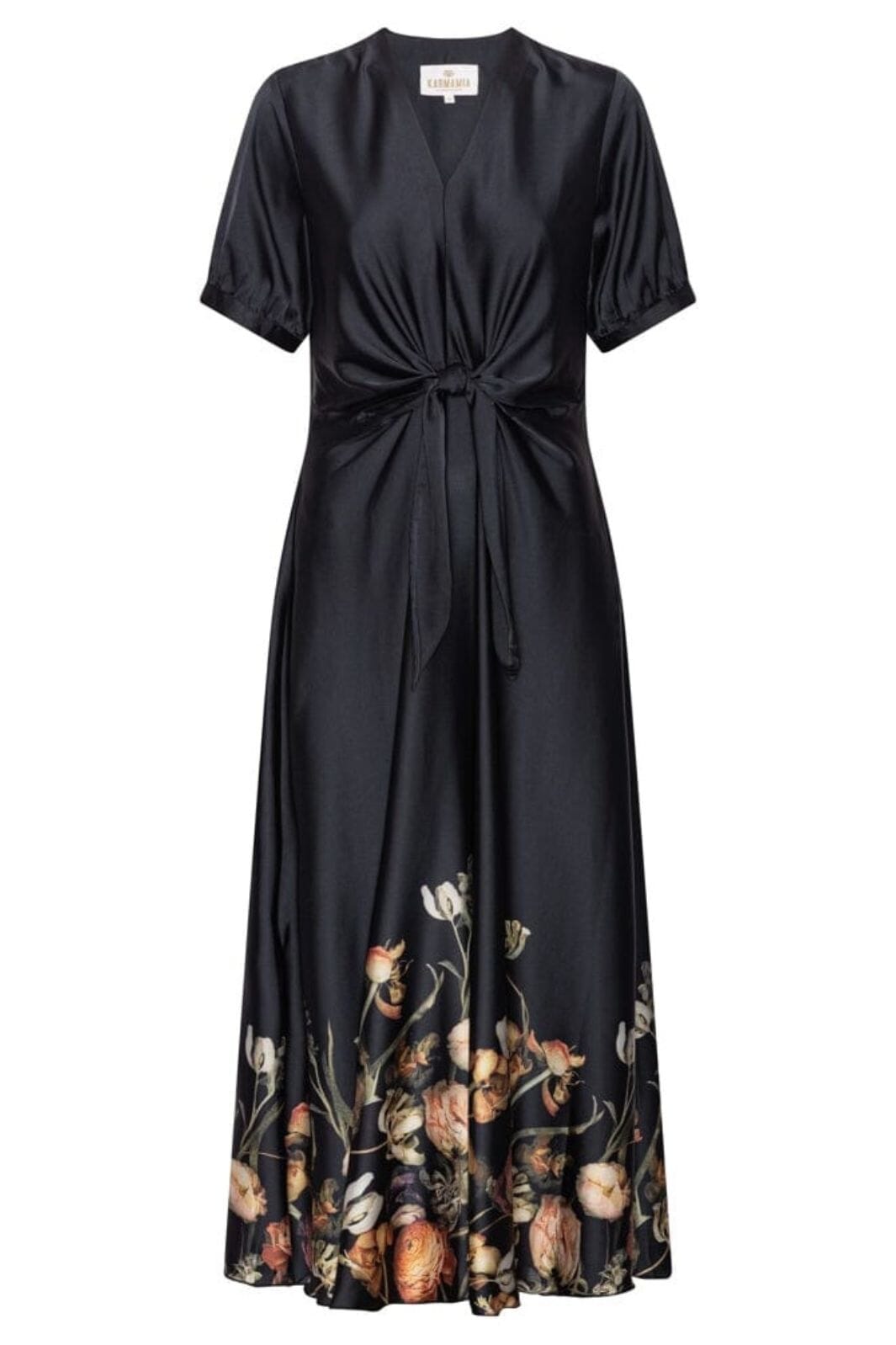 Karmamia - Faye Dress 2307 - Black Blossom Kjoler