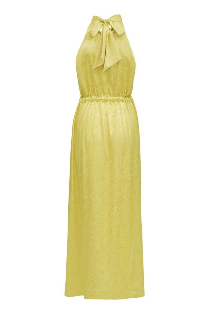 Karmamia - Layla Dress - Yellow Paisley Jacquard Kjoler