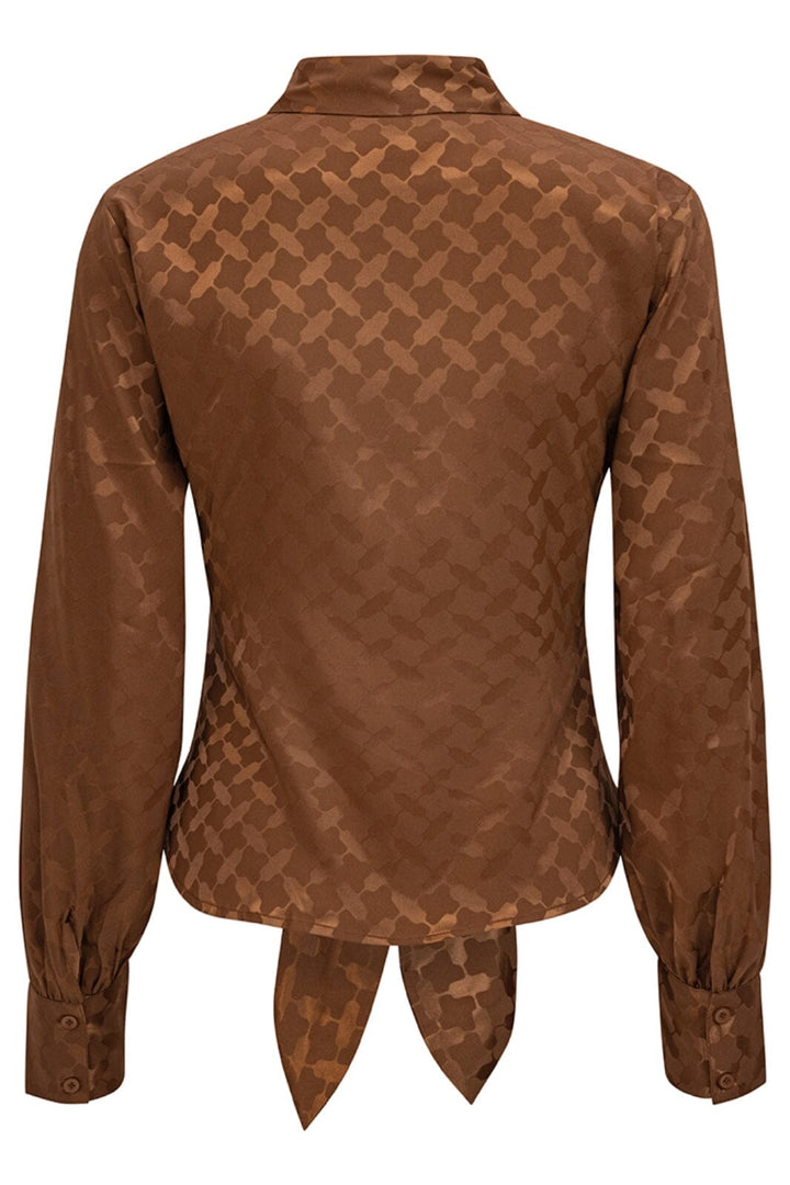 Karmamia - Lee Shirt - Camel Keffiyeh Jacquard Skjorter