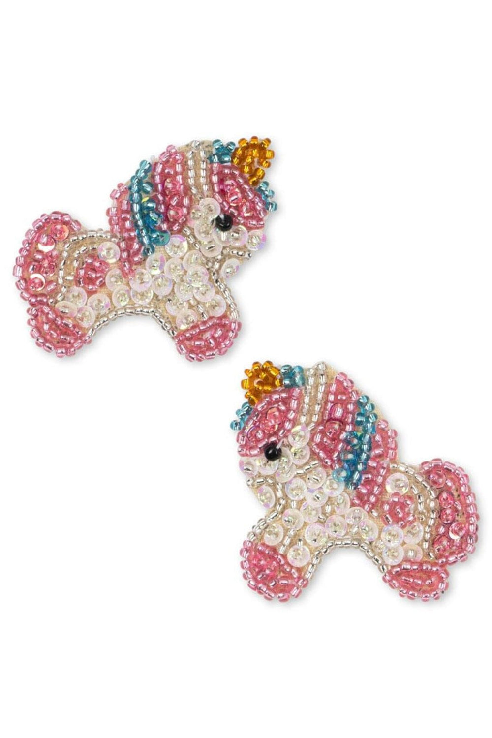 Konges Sløjd - 2 Pack Unicorn Beaded Hair Clips Ks103653 - Unicorn