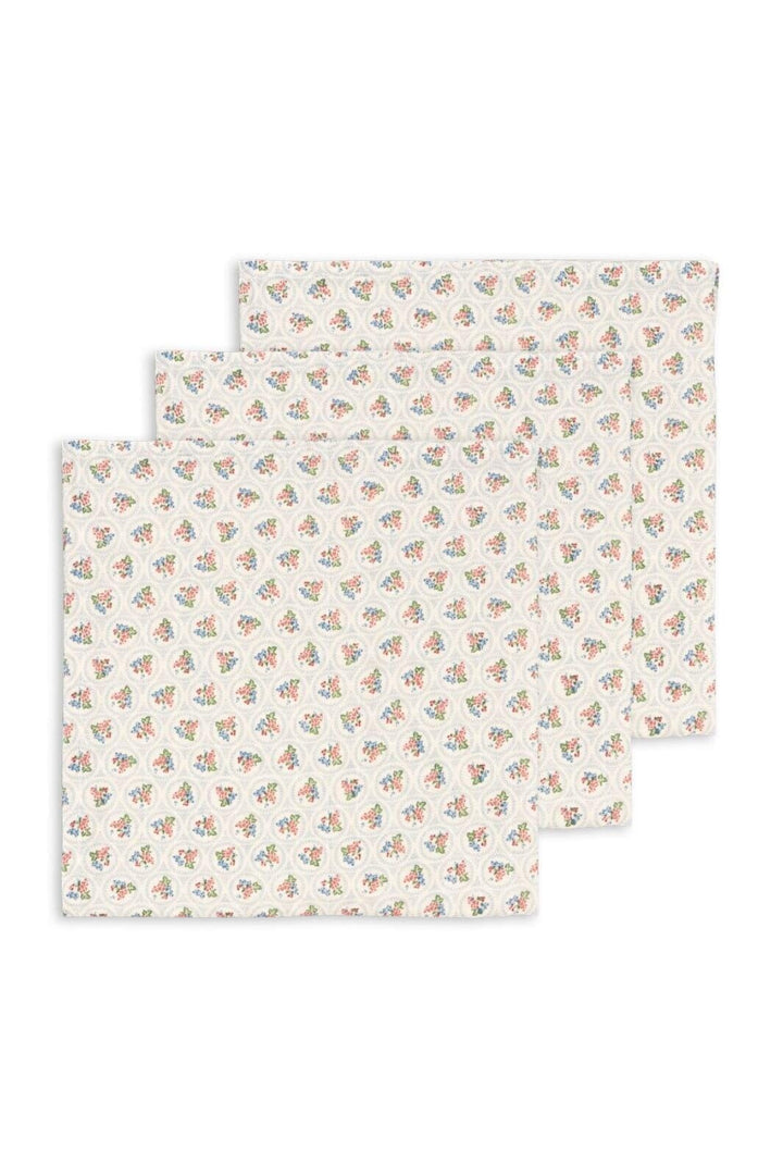 Konges Sløjd - 3 Pack Muslin Cloth Gots Ks104186 - Verona Blues Hårspænder