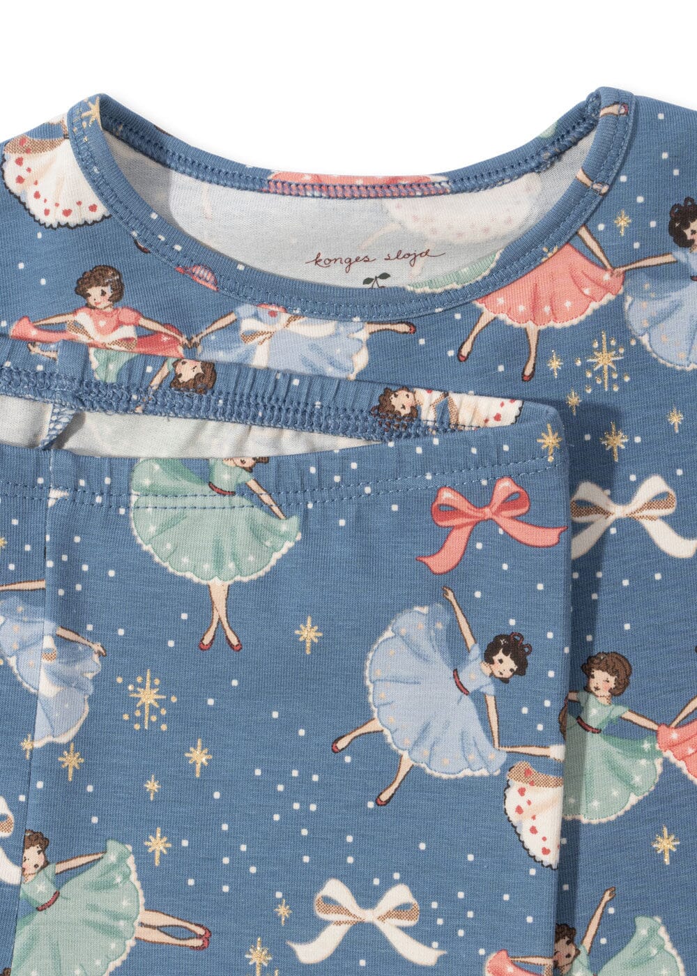 Konges Sløjd - Basic Blouse/pants Set Gots Ks104214 - Snow Bow Ballerina Sæt