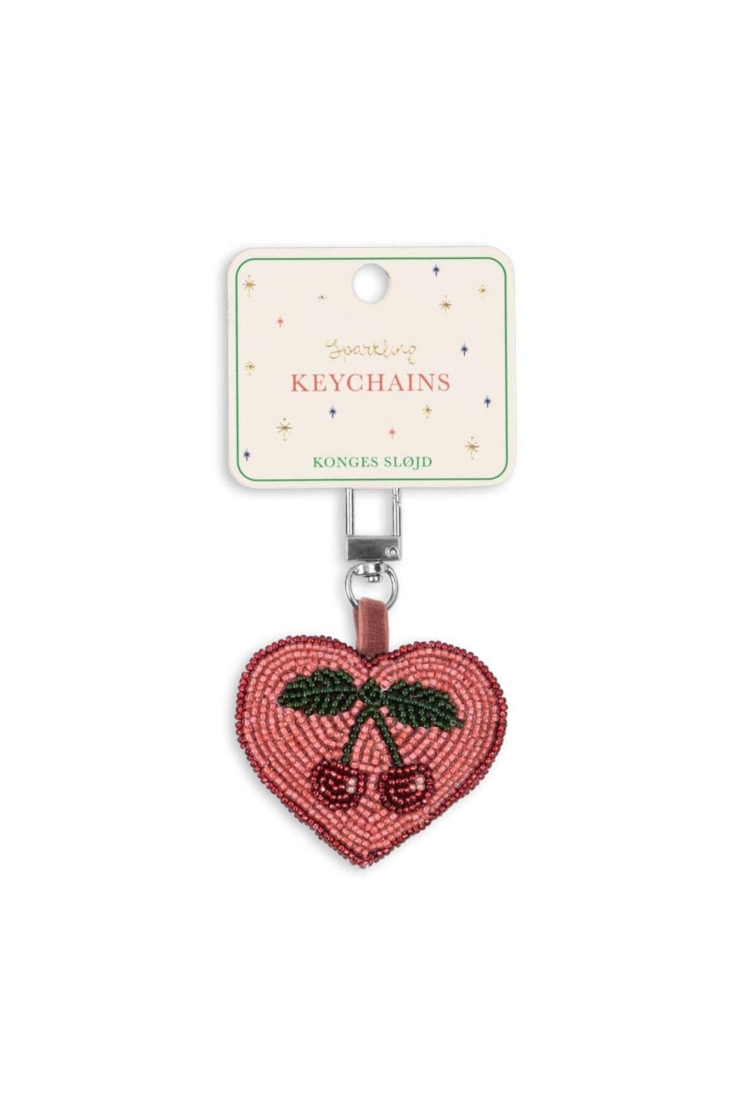 Konges Sløjd - Beaded Key Chain Ks104221 - Cherry Tilbehør