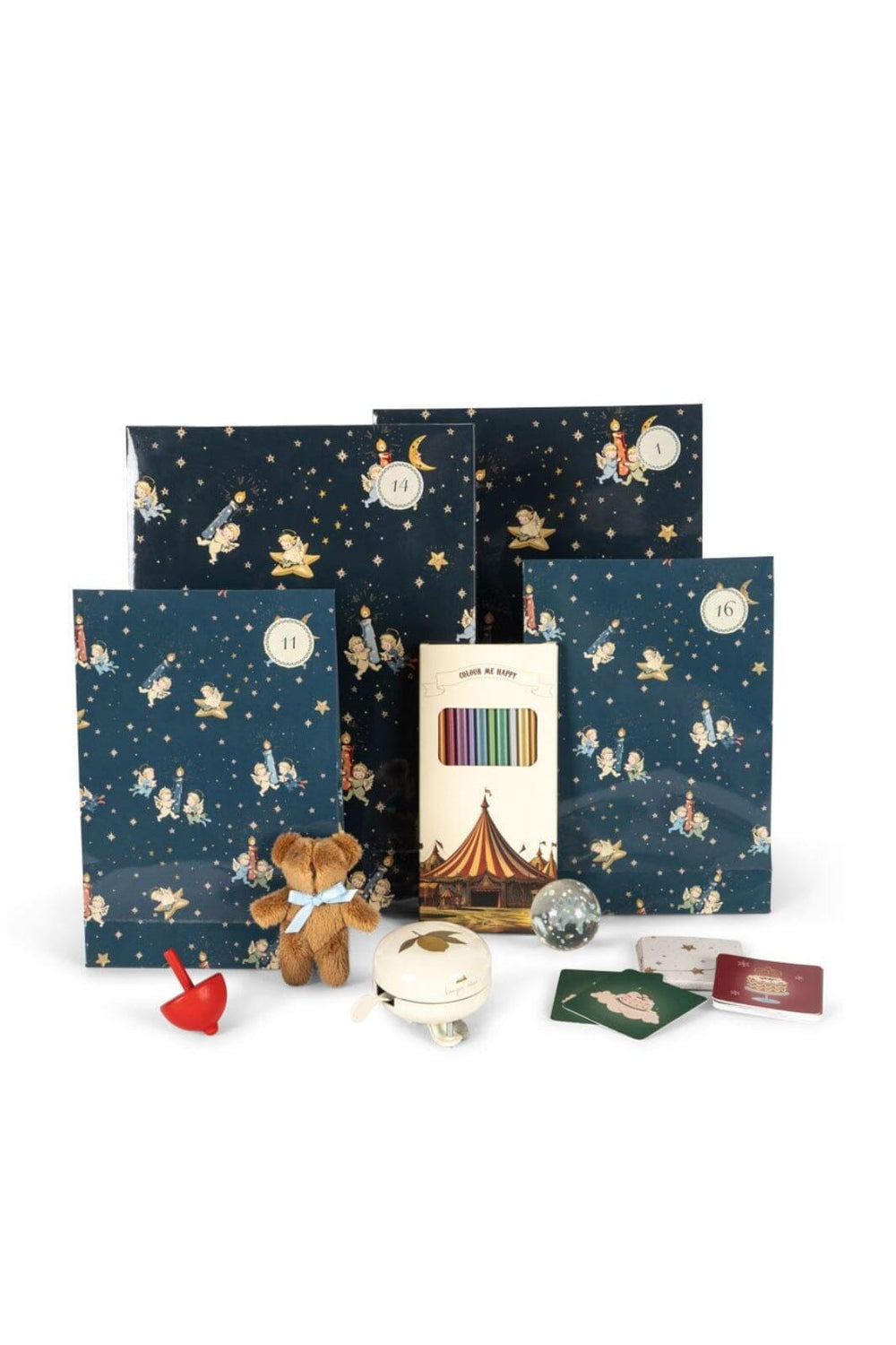 Konges Sløjd - Christmas Calendar With 24 Gifts Ks104251 - Blue Interiør