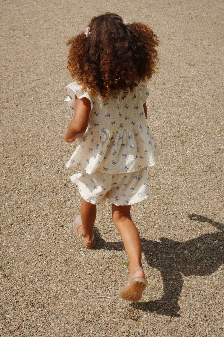 Konges Sløjd - Coco Top Gots Ks103205 - Bow Bleu