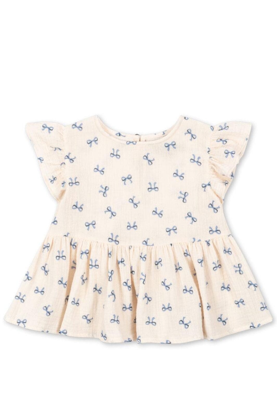 Konges Sløjd - Coco Top Gots Ks103205 - Bow Bleu