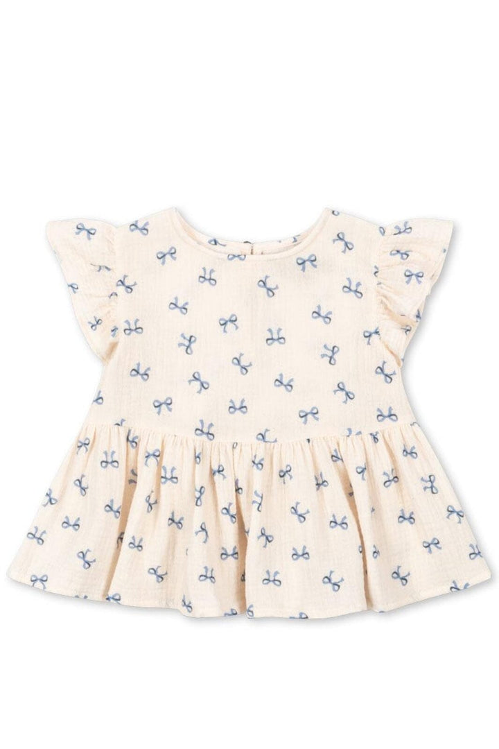 Konges Sløjd - Coco Top Gots Ks103205 - Bow Bleu