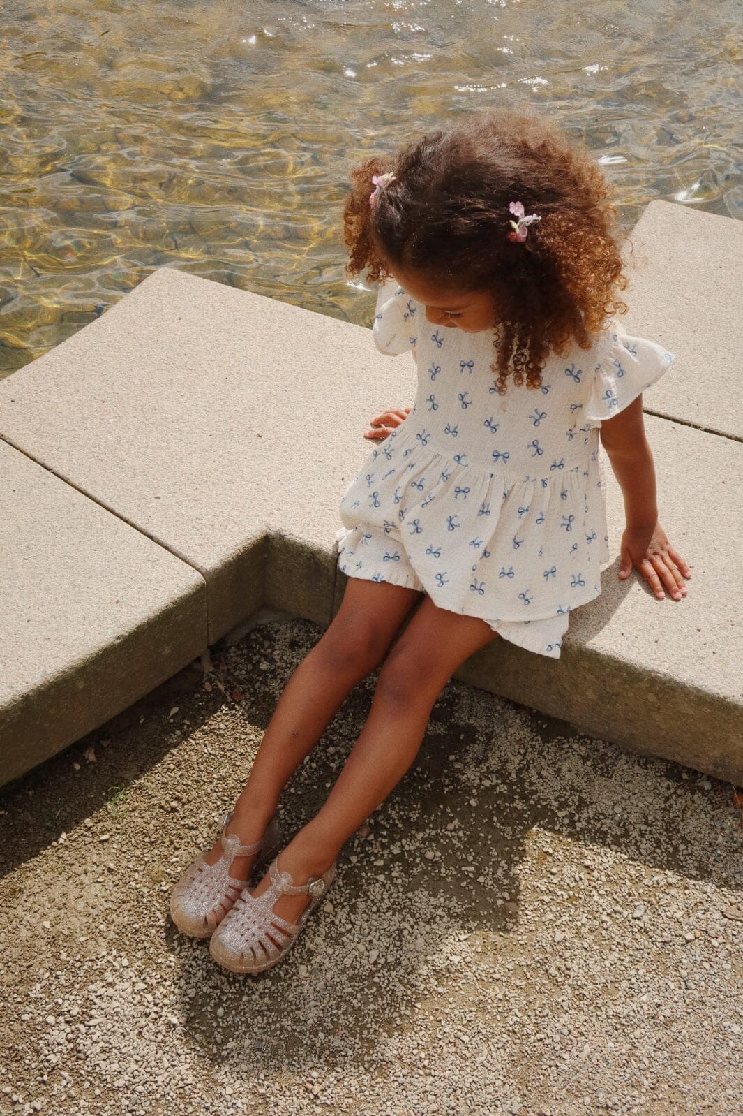 Konges Sløjd - Coco Top Gots Ks103205 - Bow Bleu