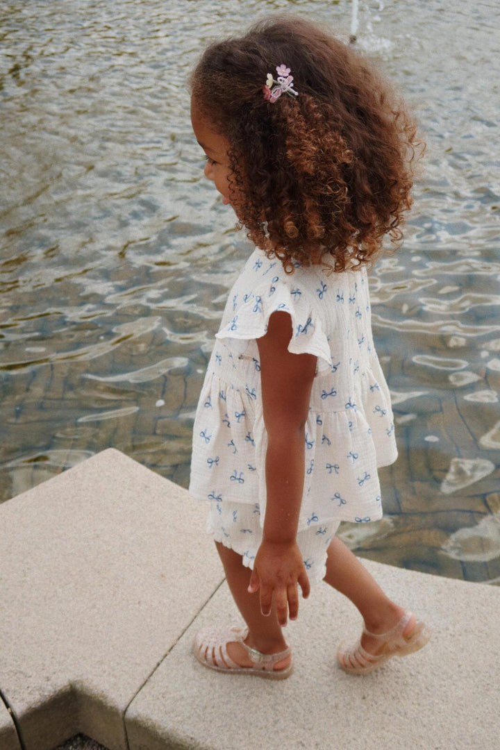 Konges Sløjd - Coco Top Gots Ks103205 - Bow Bleu