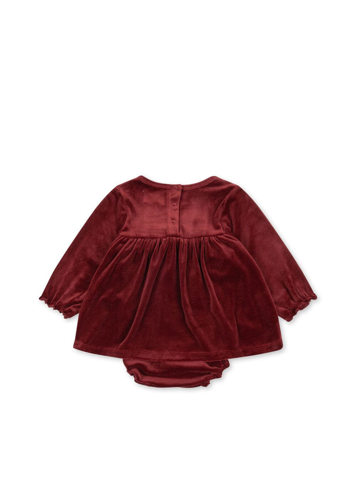 Konges Sløjd - Jingle Romper Dress Grs Ks101998 - Red Dahlia Kjoler