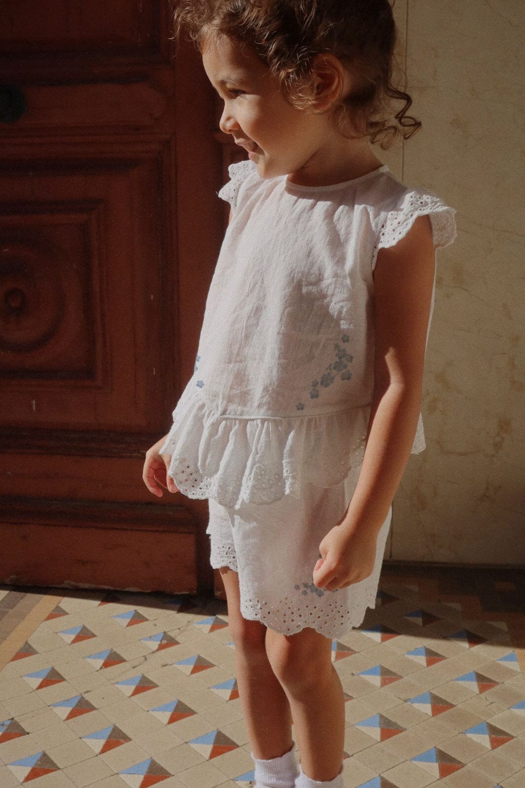 Konges Sløjd - Rhw X Ks Fiori Shorts Gots Ks103598 - Optic White