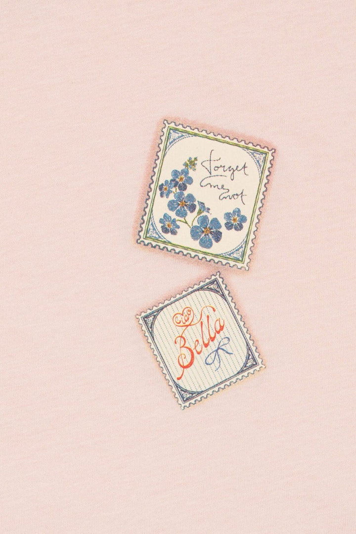 Konges Sløjd - Rhw X Ks Lettre Tee Ocs Ks103612 - Chalk Pink