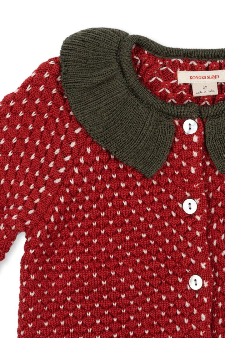 Konges Sløjd - Strawberry Cardigan Ks104001 - Barbados Cherry