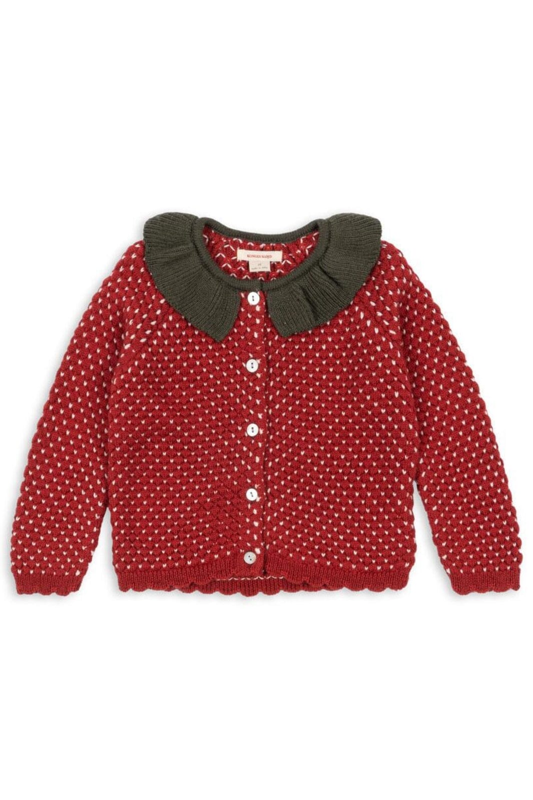 Konges Sløjd - Strawberry Cardigan Ks104001 - Barbados Cherry