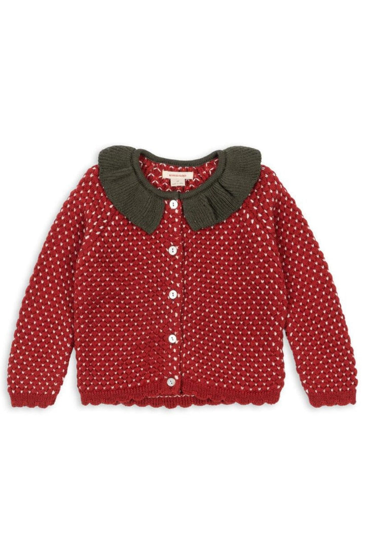 Konges Sløjd - Strawberry Cardigan Ks104001 - Barbados Cherry