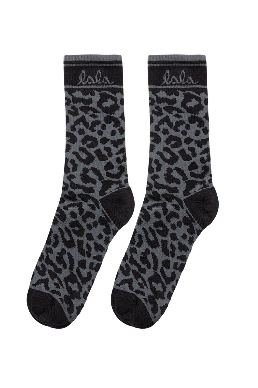 Lala Berlin - Lbsocks Sami 10020086 - Asphalt Leo Strømper