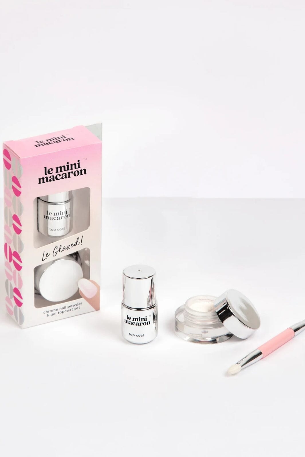 Le Mini Macaron - Chrome Manicure Set - Chrome Powder Set Neglelak