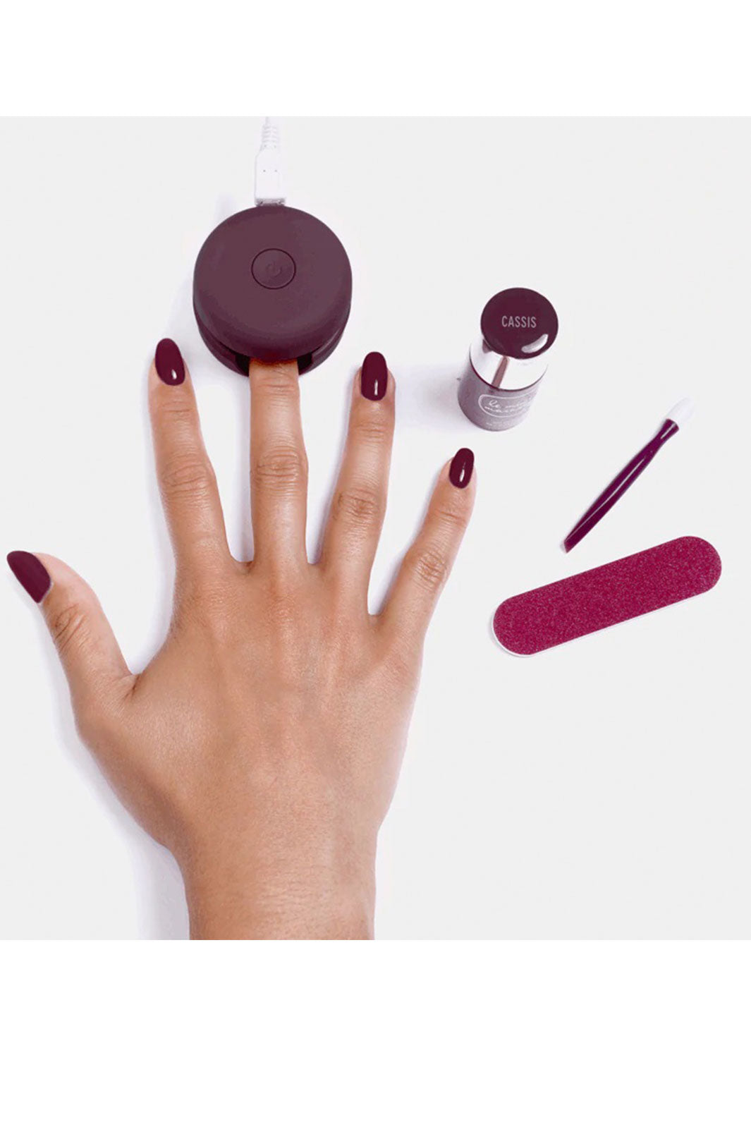 Le Mini Macaron - Gel Manicure Kit - Cassis Neglelak