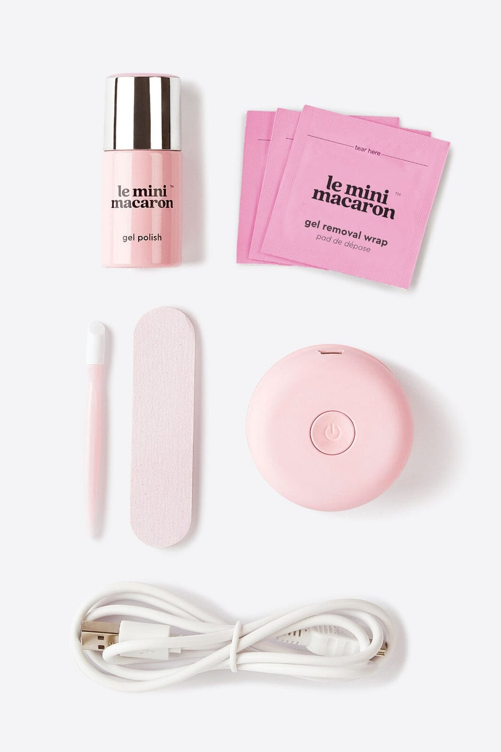 Le Mini Macaron - Gel Manicure Kit - Fairy Floss Neglelak