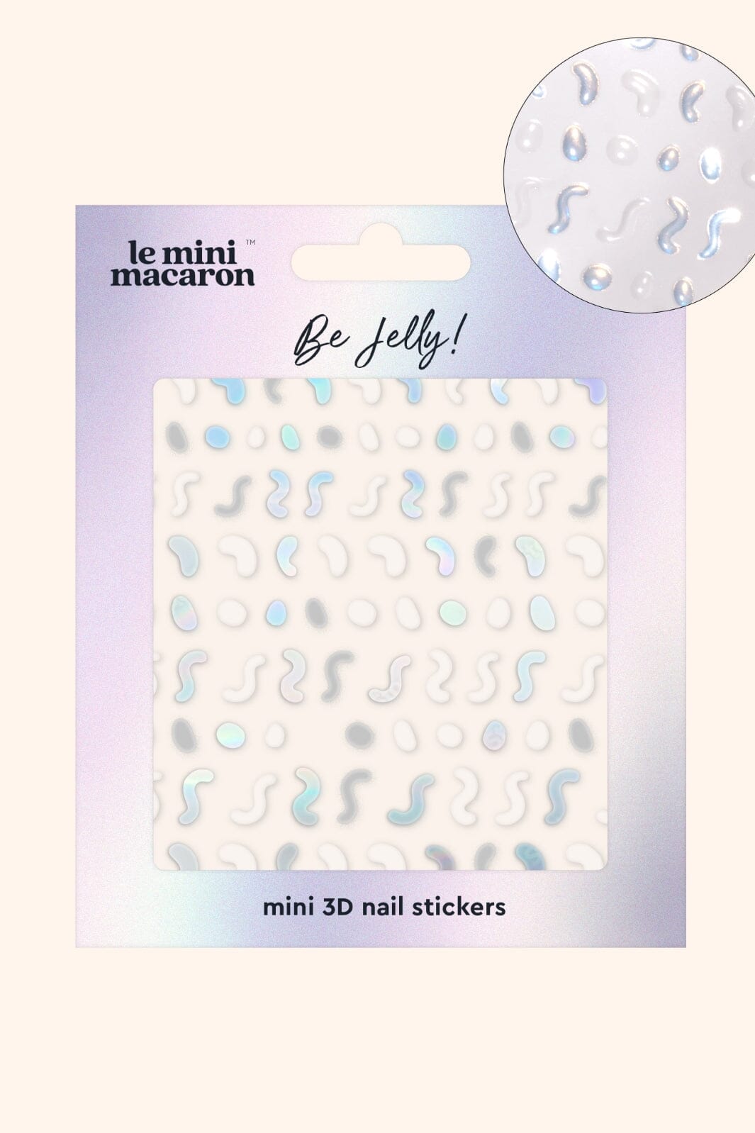 Le Mini Macaron - Mini Nail Stickers NA029 - Be Jelly Negle ting