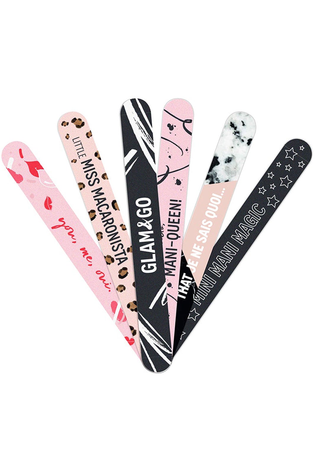 Le Mini Macaron - Nail file, Glam&Go 6in 1 Peel Off Neglefile