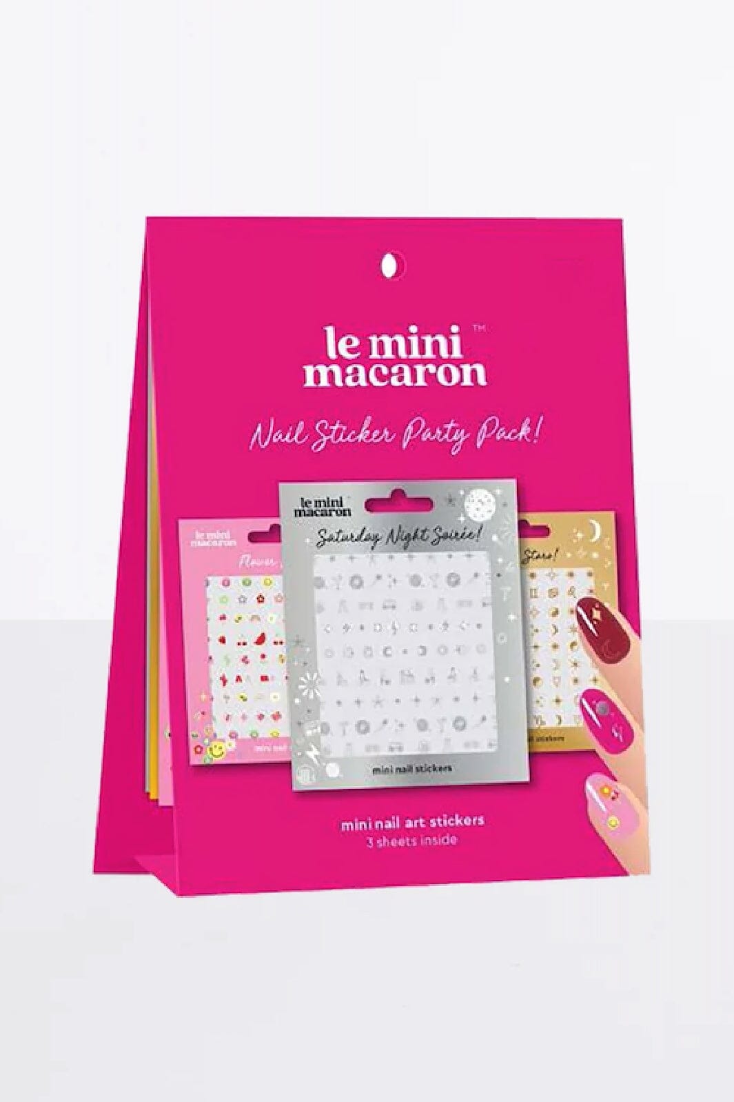 Le Mini Macaron - Nail Sticker Party Pack (3 Pack) Negle ting