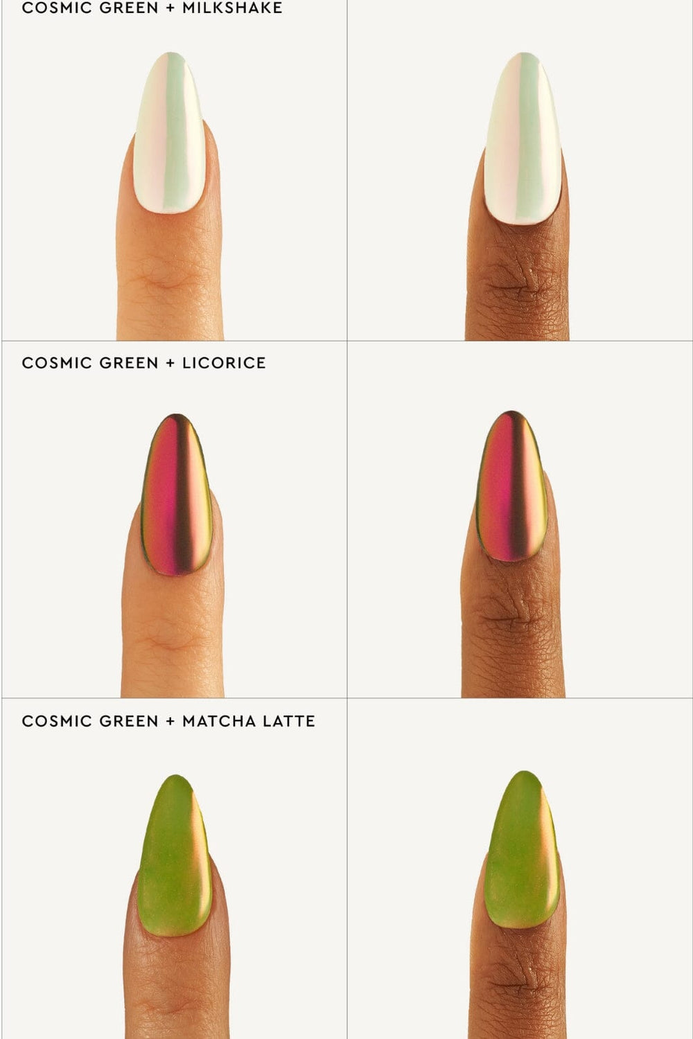 Le Mini Macaron - Stardust Liquid Nail Powder - Cosmic Green Neglelak