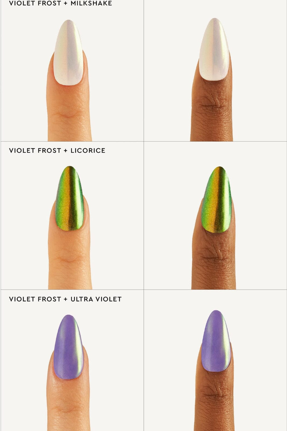 Le Mini Macaron - Stardust Liquid Nail Powder - Violet Frost Neglelak