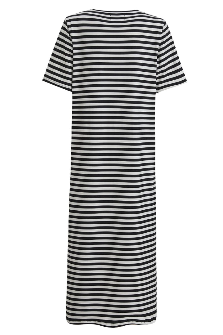 Liberte - Alma-Tshirt-Dress - Black Creme Stripe