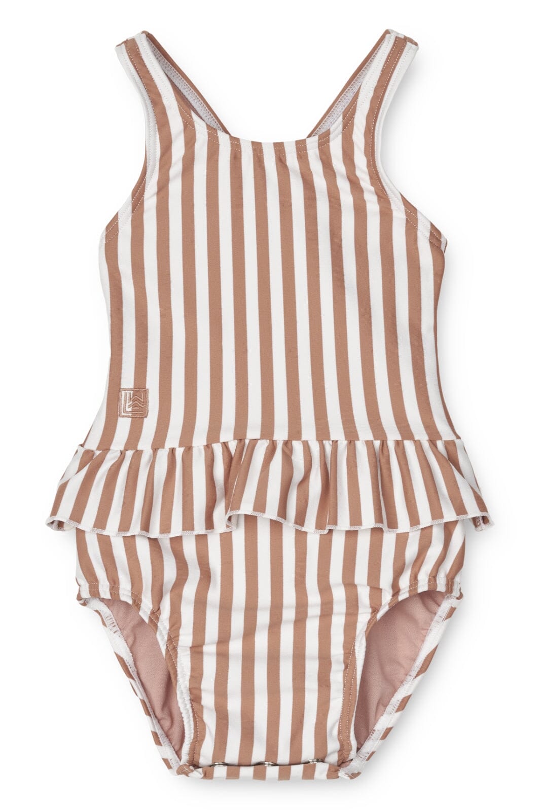 Liewood - Amina Baby Printed Swimsuit - Y/D Stripe: Tuscany Rose / Creme De La Creme Badedragter