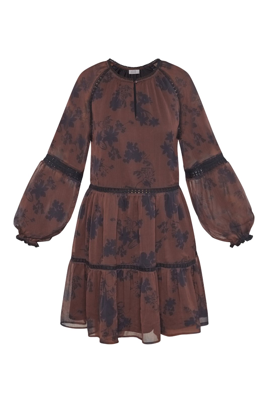 Love & Divine - Love1406 19132 - 800 - Bordeaux/Flower Kjoler