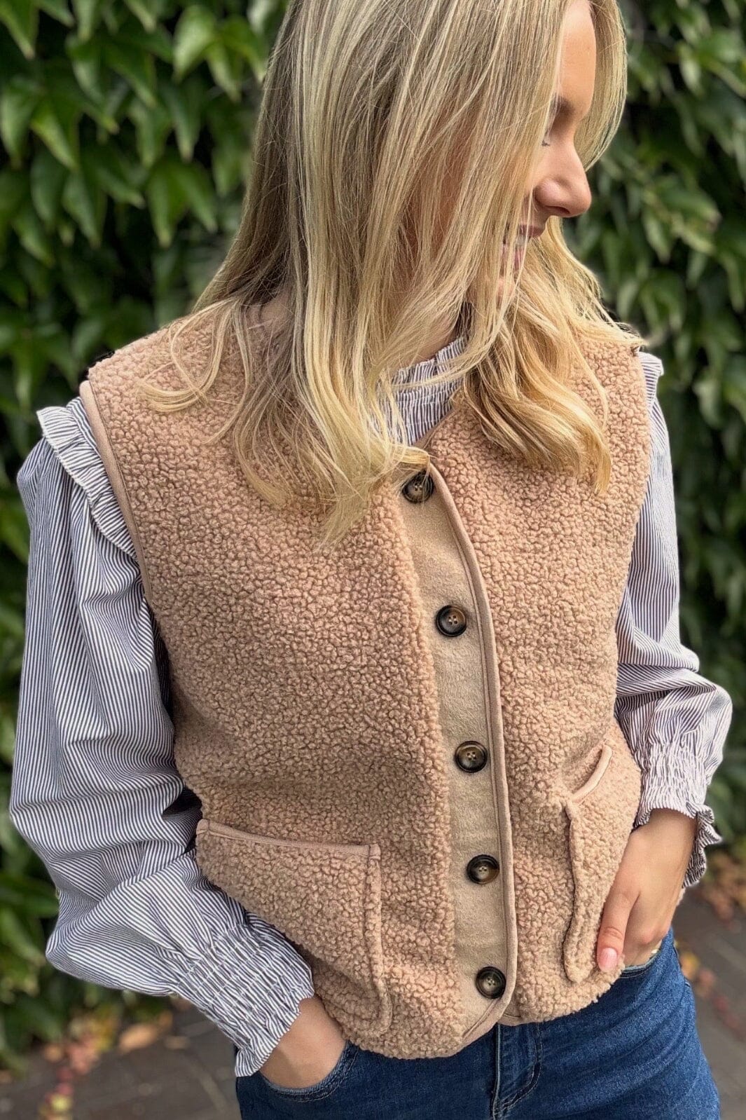 Marta Du Chateau - Cemmie Vest 25172 - Camel Veste