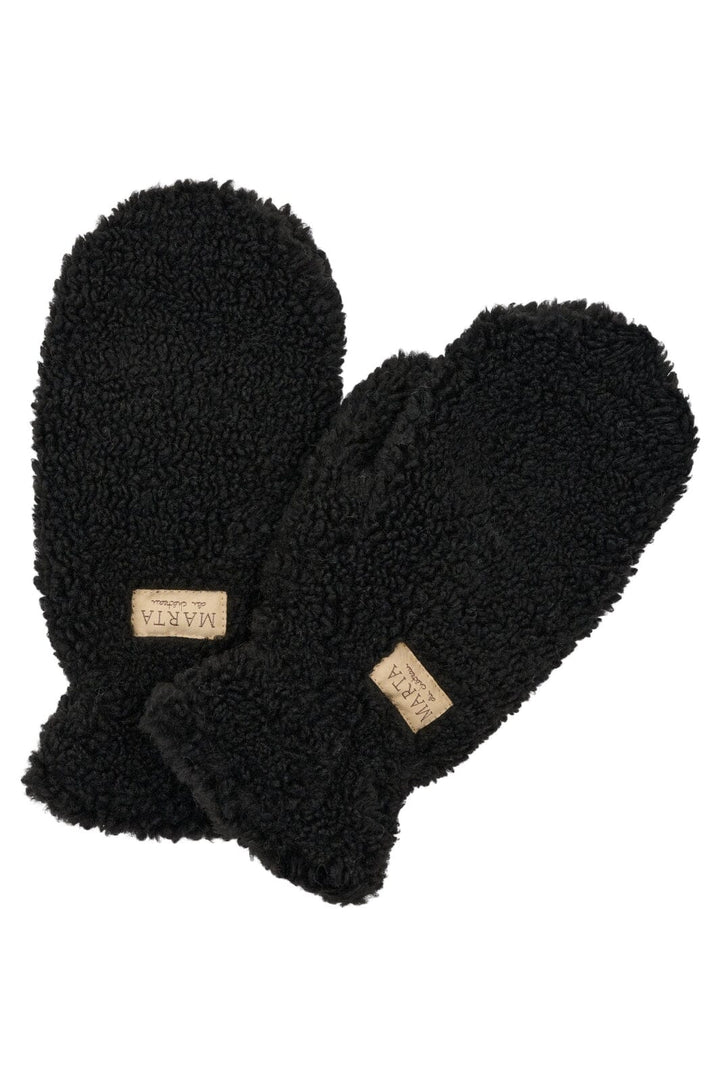 Marta Du Chateau - Marta Teddy Mitten - 48744 Black Handsker & Vanter