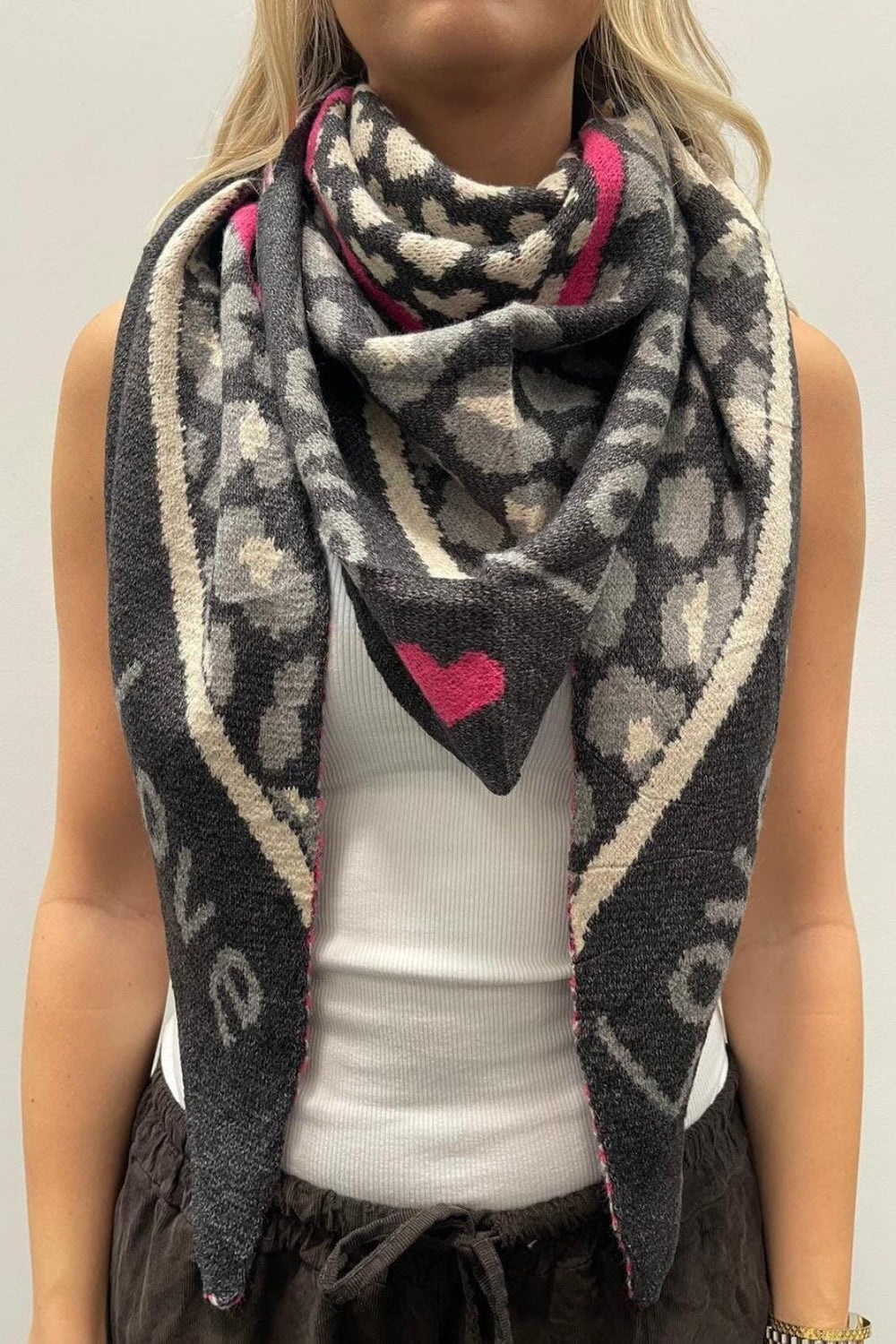 Marta Du Chateau - Mdcclio Scarf BA-0746 - Grey5 Tørklæder