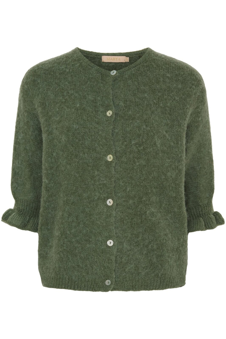 Marta Du Chateau - Mdcjuliana Knit - 9436 Army Strikbluser