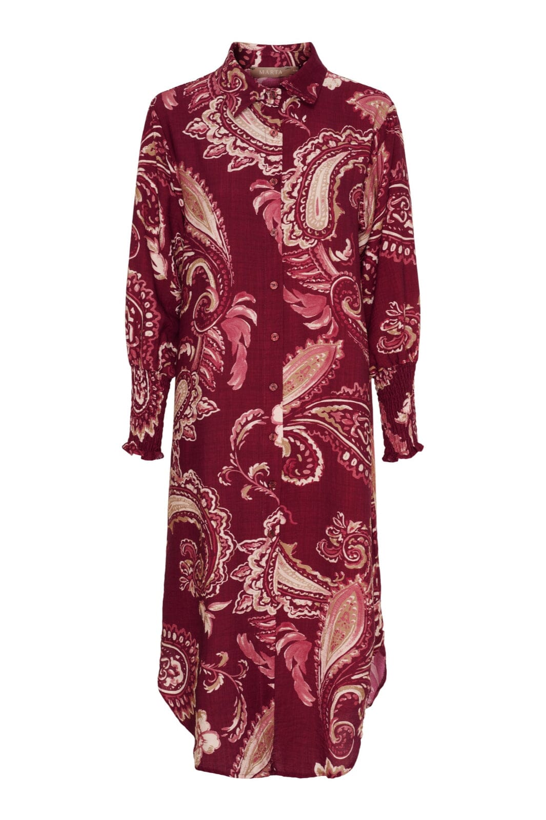 Marta Du Chateau - Mdcmoss Dress 7617- - Bordeaux786Tpz Kjoler