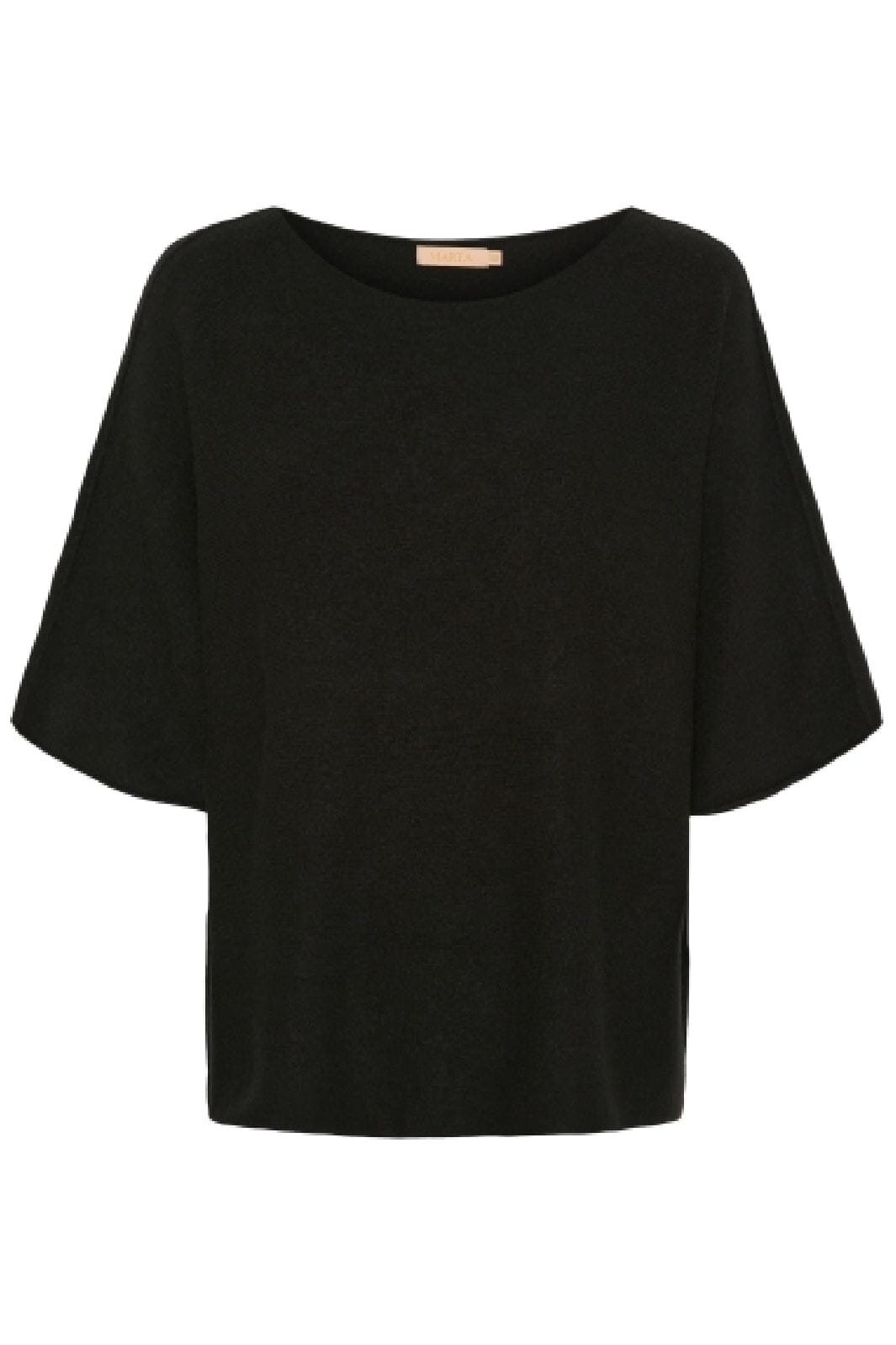 Marta Du Chateau - Mdcsia Knit - Aw Black Strikbluser