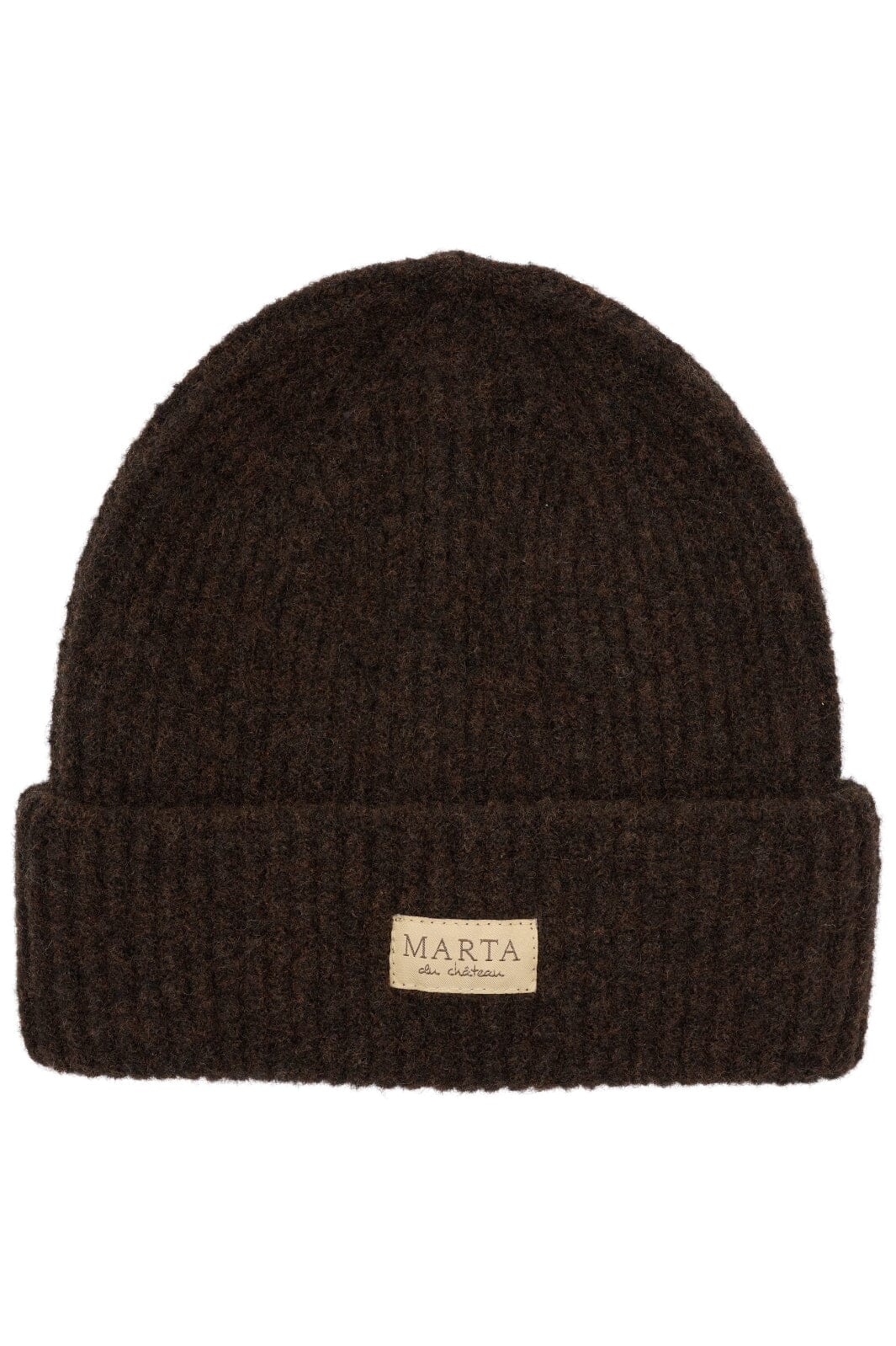 Marta Du Chateau - Rib Beanie Hat - 151512 Brown Huer