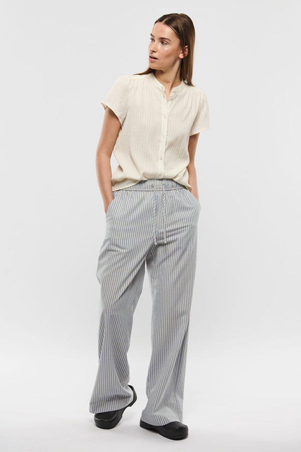 MbyM - Grasielle-M - Blue Sugar Stripe Bukser