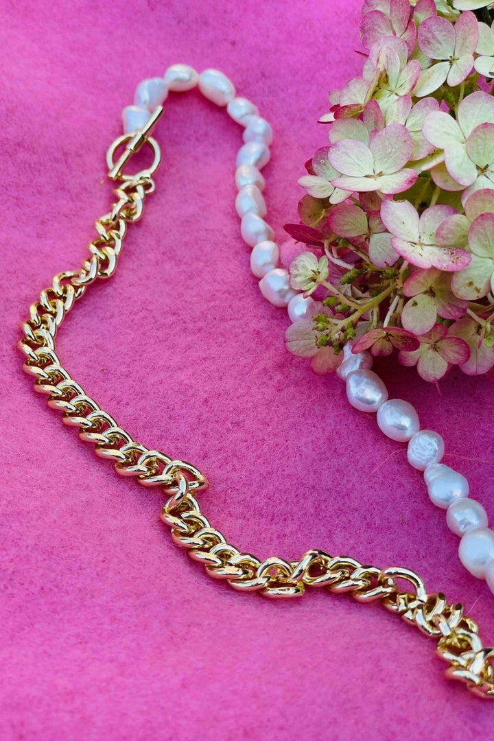 Mellow Moon - Kæde Perler & Guld Halskæder