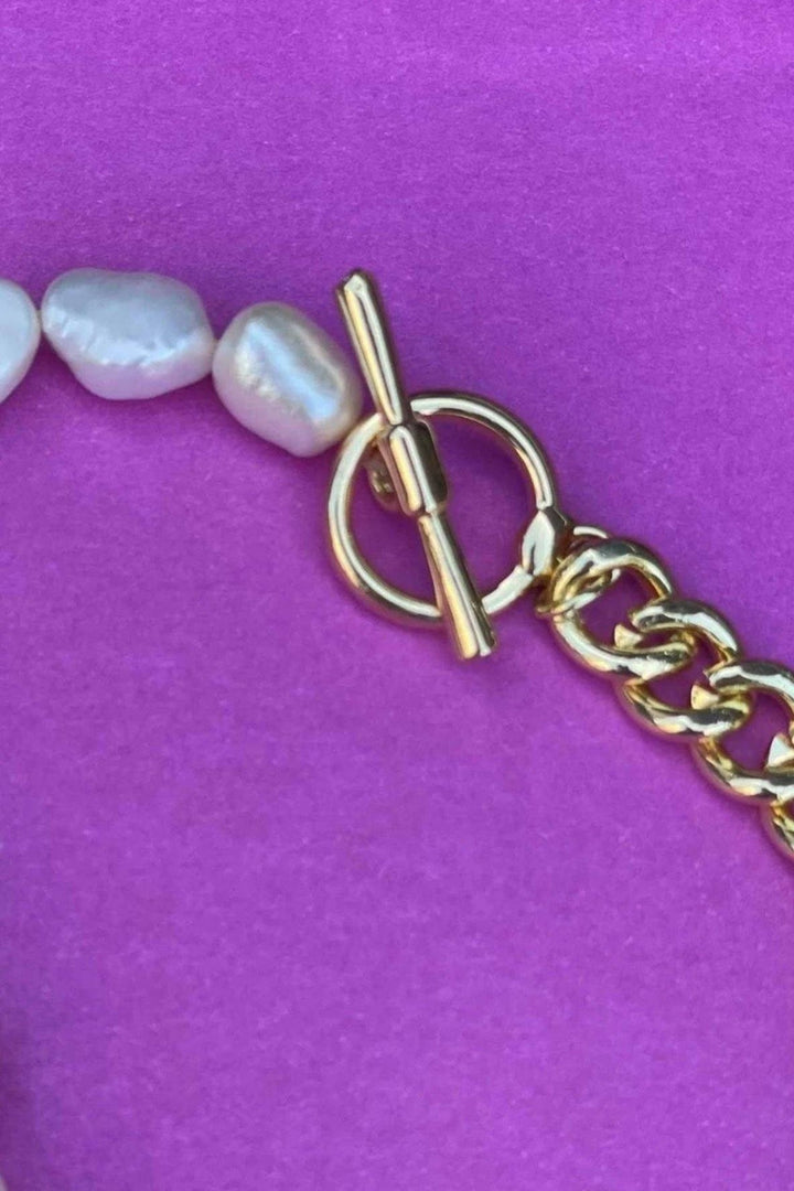 Mellow Moon - Kæde Perler & Guld Halskæder