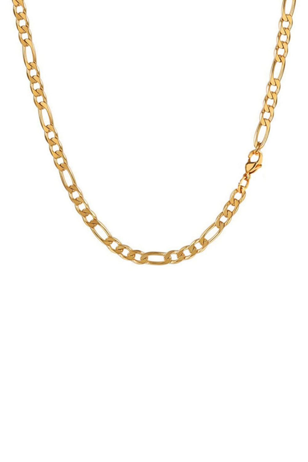 Mellow Moon - Necklace Figaro Mesh collierfigaro4mm - Forgyldt Halskæder